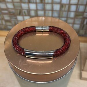 Ruby Red Rhinestone Bracelet